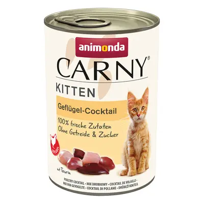 Animonda Carny Kitten Saver Pack 24 x 400g - Poultry Cocktail