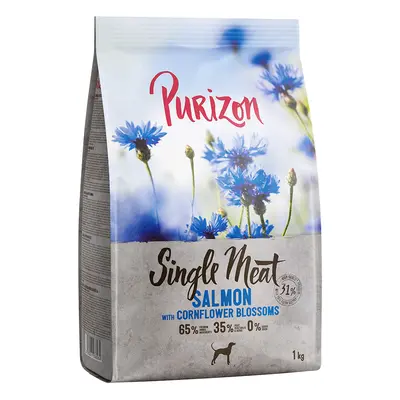 Purizon Single Meat Adult Dog - Grain-Free Salmon with Cornflower Blossoms - 1kg