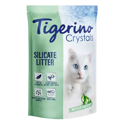 Tigerino Crystals Cat Litter – Aloe Vera Scent - Super Pack: 6 x 5 litre