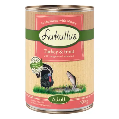 Lukullus Adult Turkey & Trout - Grain-Free - 6 x 400g