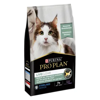 Purina Pro Plan LiveClear Sterilised Adult 7+ - Turkey - Economy Pack: 2 x 2.8kg