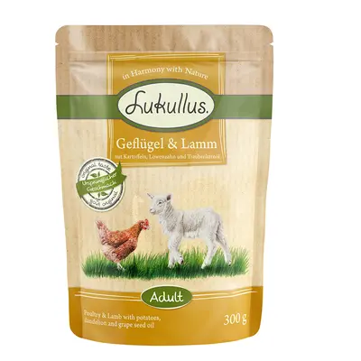 Lukullus Natural Grain-free Pouches 6 x 300g - Poultry & Lamb