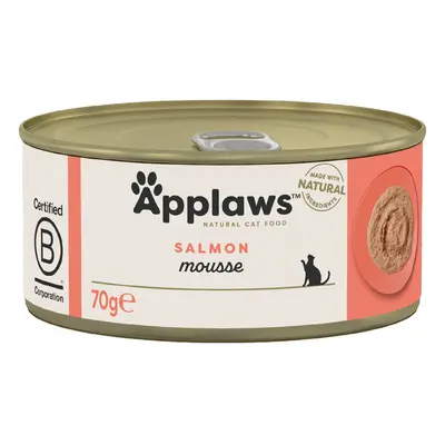 Applaws Adult Cat Cans in Mousse 70g - Salmon (6 x 70g)