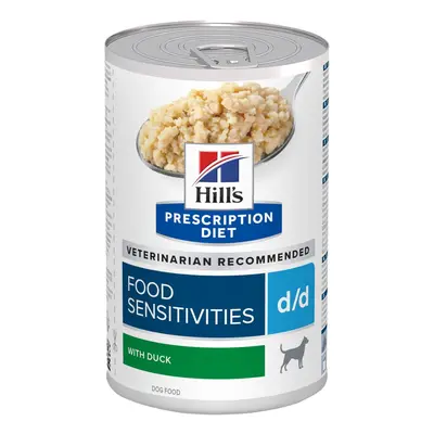 Hill's Prescription Diet Canine d/d Food Sensitivities with Duck - 12 x 370g