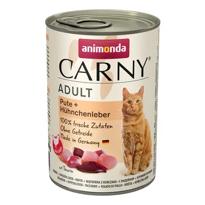 Animonda Carny Adult Saver Pack 12 x 400g - Turkey & Chicken Liver