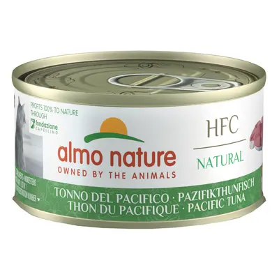 Almo Nature HFC Natural Cans for Cats 6 x 70g - Pacific Tuna - Natural