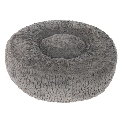 Fluffy Dog Bed - Replacement cover, diameter 90cm, grey