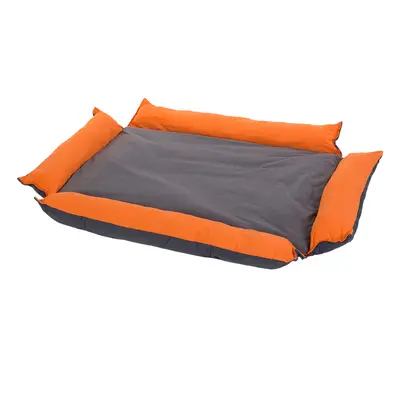 Variable dog bed, orange - L: 110 x 80 cm (L x W)