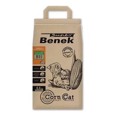 Super Benek Corn Cat Clumping Litter Economy Packs 3 x 7 Litres - Fresh Grass