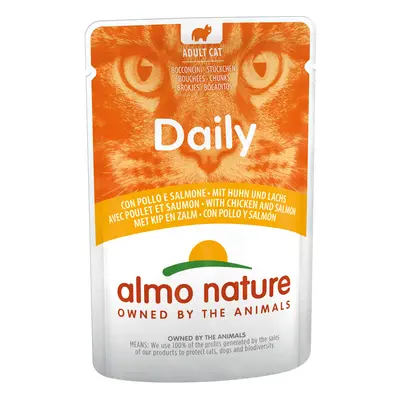 Almo Nature Daily Menu Pouches for Cats 70g - Chicken & Salmon (6 x 70g)