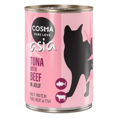 Cosma Asia in Jelly Saver Pack 12 x 400g - Tuna with Beef