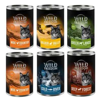 Wild Freedom Adult Saver Pack 24 x 400g - Mixed Pack I (Chicken, Pollock, Lamb, Rabbit, Game)