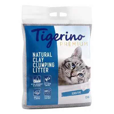 Tigerino Premium Cat Litter – Sensitive (Unscented) - 12kg