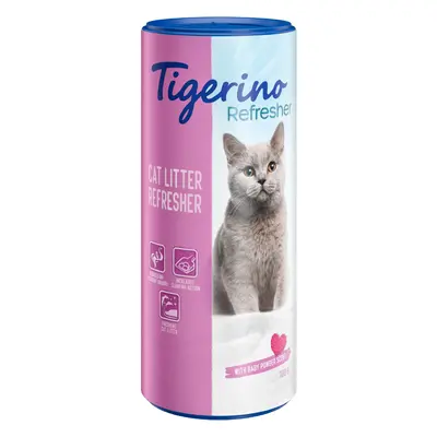 Tigerino Refresher Natural Clay Deodorant for Cat Litter - Saver Pack: Baby Powder (2 x 700g)