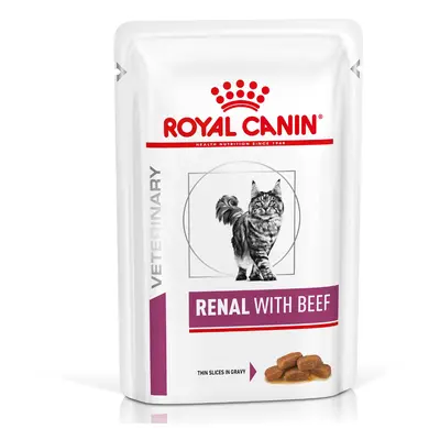 Royal Canin Veterinary Cat - Renal with Beef - 12 x 85g