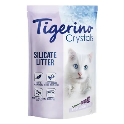 Tigerino Crystals Cat Litter - Lavender Scent - Super Pack: 6 x 5 litre