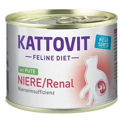 Kattovit Kidney/Renal (Renal Failure) 6 x 185g - Turkey