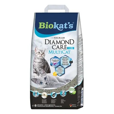 Biokat’s Diamond Care MultiCat Fresh Cat Litter - Economy Pack: 3 x 8l