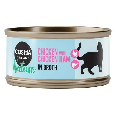 Cosma Nature 6 x 70g - Chicken with Chicken Ham