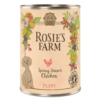 Rosie's Farm Saver Pack - 24 x 400g - Puppy Chicken (24 x 400g)