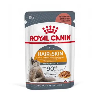 Royal Canin Hair & Skin Care in Gravy - 12 x 85g