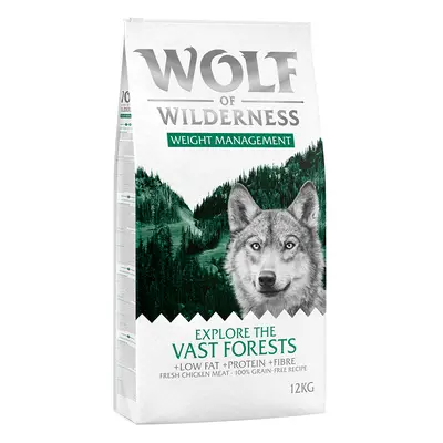 Wolf of Wilderness "Explore The Vast Forests" - Weight Management - Economy Pack: 2 x 12kg