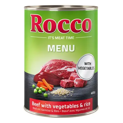 Rocco Menu Saver Pack 24 x 400g - Beef, Vegetables & Rice