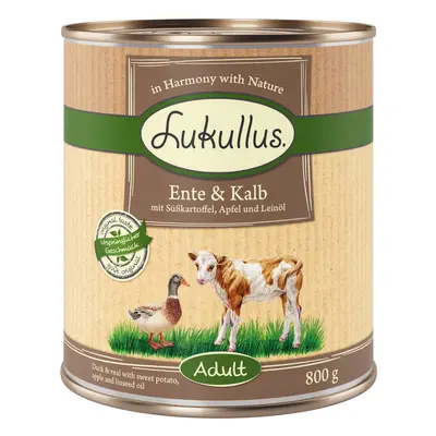 Lukullus Adult Duck & Veal - Grain-Free 6 x 800g