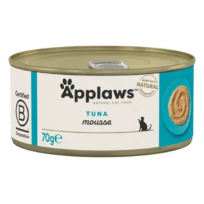 Applaws Adult Cat Cans in Mousse 70g - Tuna (24 x 70g)