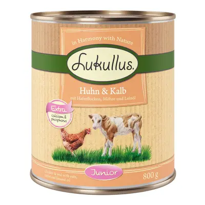 Lukullus Junior Saver Pack 24 x 800g - Chicken & Veal