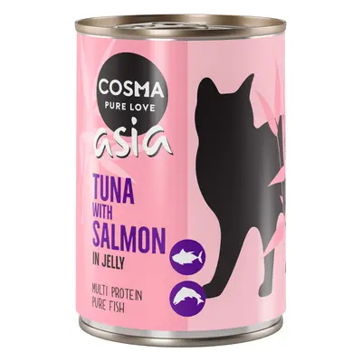 Cosma Asia in Jelly Saver Pack 12 x 400g - Tuna with Salmon