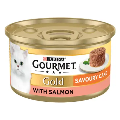 Gourmet Gold Savoury Cake 12 x 85g - Salmon