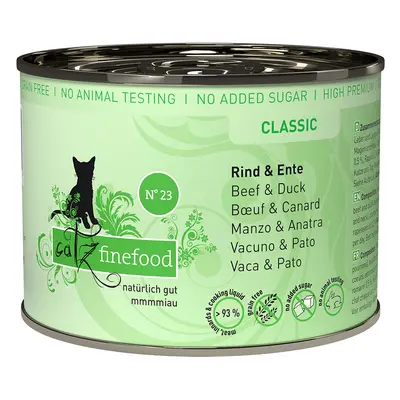 Catz finefood Can 6 x 200g - Beef & Duck