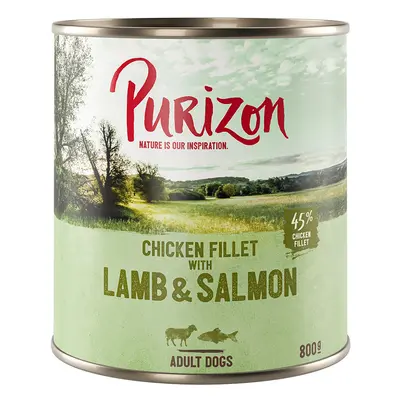 Purizon Adult 6 x 800g - Lamb & Salmon with Potato & Pear