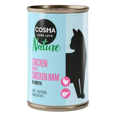 Cosma Nature 6 x 140g - Chicken with Chicken Ham