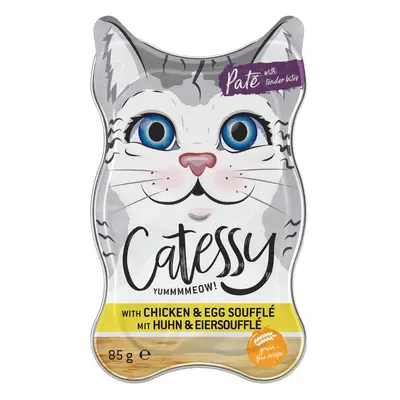 Catessy Fine Pâté Tray – Chicken & Egg Soufflé - Super Saver Pack: 72 x 85g