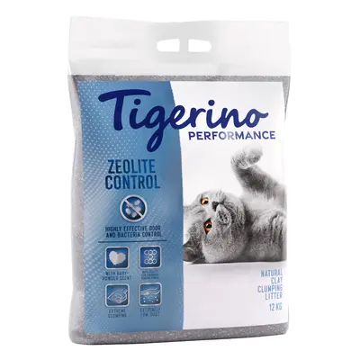 Tigerino Performance Cat Litter Zeolite Control – Baby Powder Scent - Economy Pack: 2 x 12kg