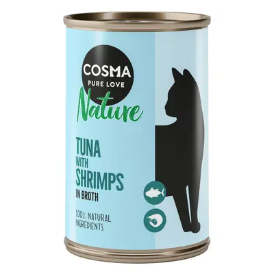 Cosma Nature Saver Pack 12 x 140g - Tuna with Shrimps