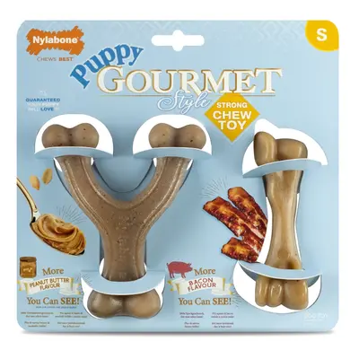 Nylabone Puppy Gourmet Style Strong Chew Toys - Small