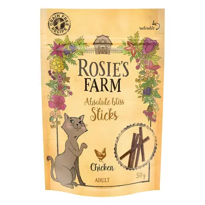 Rosie's Farm Cat Snack "Sticks" - Chicken - Super Saver Pack: 5 x 50g