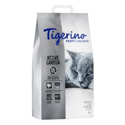 Tigerino Performance Active Carbon Cat Litter – Baby Powder Scent - 14 litre