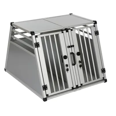 Aluline Double Dog Crate - Large: 80 x 92 x 65cm (W x D x H)