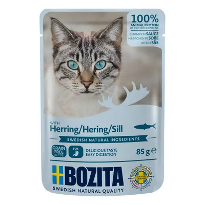 Bozita Chunks in Sauce Pouches 12 x 85g - Herring