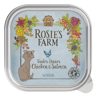 Rosie's Farm Senior Tender Dinner with Chicken & Salmon - Saver Pack: 48 x 100g (trays)