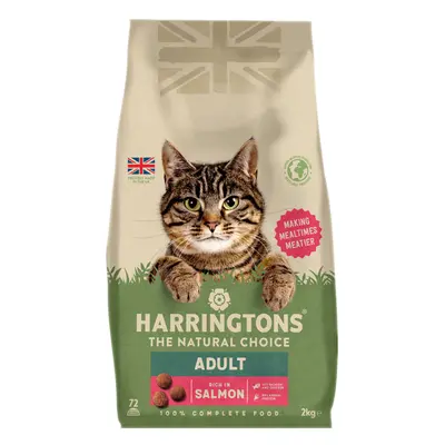 Harringtons Adult Cat Food Rich in Salmon - Economy Pack: 2 x 2kg