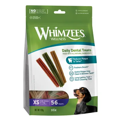 Whimzees by Wellness Stix for Dogs - Size XS: for very small dogs (2 - 7 kg, 56 Sticks)