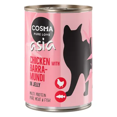 Cosma Asia in Jelly Saver Pack 12 x 400g - Chicken with Barramundi