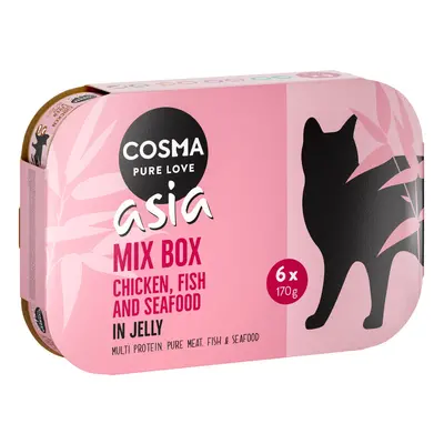 Cosma Asia in Jelly Mixed Trial Packs - 6 x 170g Mixed Pack (4 Varieties)