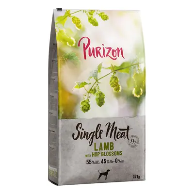 Purizon Single Meat Adult Dog - Grain-Free Lamb with Hop Blossoms - Economy Pack: 2 x 12kg