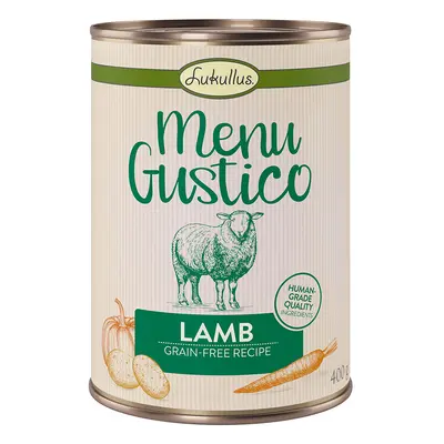 Lukullus Menu Gustico Saver Pack 24 x 400g - Lamb with Carrots, Potato & Pumpkin